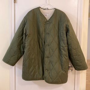 TNA Relaxed Quilted Button Jacket